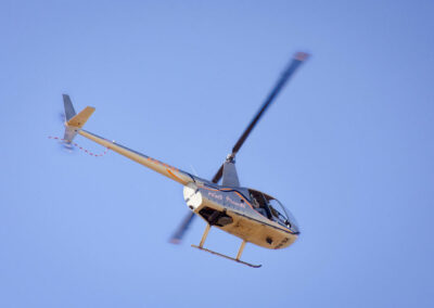 Helicopter circling