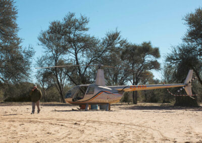 Helicopter in waiting